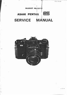 Pentax Spotmatic ES manual. Camera Instructions.